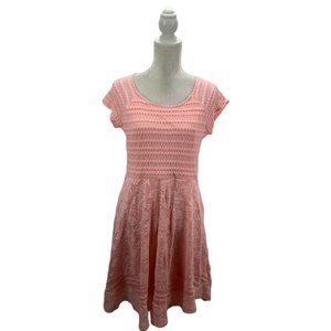 NY Collection Lace Skater Dress Stretch Size L